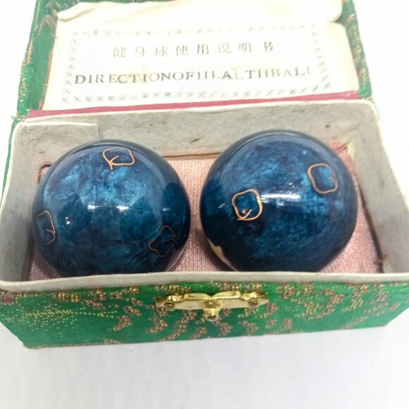 Vintage Chinese Boading Stress Balls With Box-Celestial Moon Stars-Relaxation - Picture 3 of 7